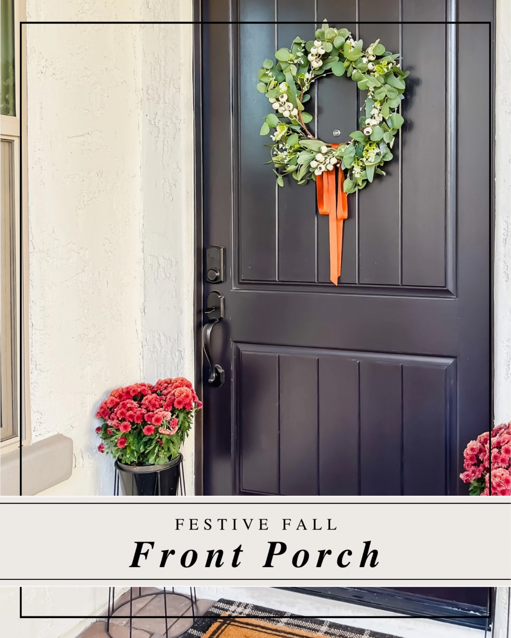 Simplified front porch, ready for fall!! That wreath is under $20 and such a good one to keep out year-round if you swap the velvet ribbons! ❤️

#LTKHome