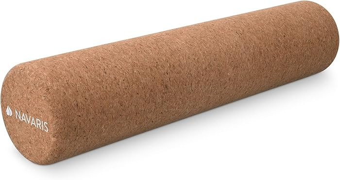 Navaris Cork Roller - Fitness Sport Yoga Cork Tube for Legs, Back, Muscles - Medium, 4 x 18" | Amazon (US)