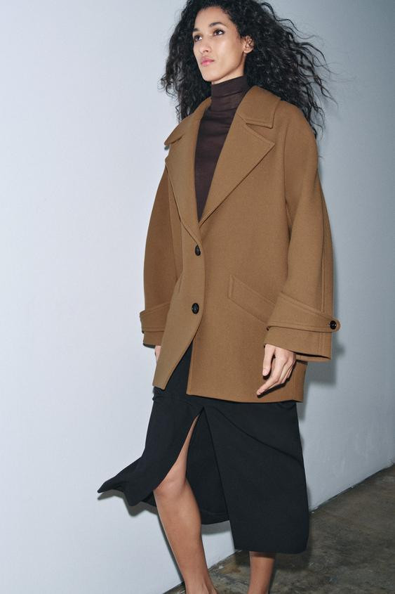 OVERSIZE WOOL BLEND COAT ZW COLLECTION LIMITED EDITION | Zara US