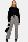 Check Slouch Straight Trousers | Topshop ES, IE, IT, NL