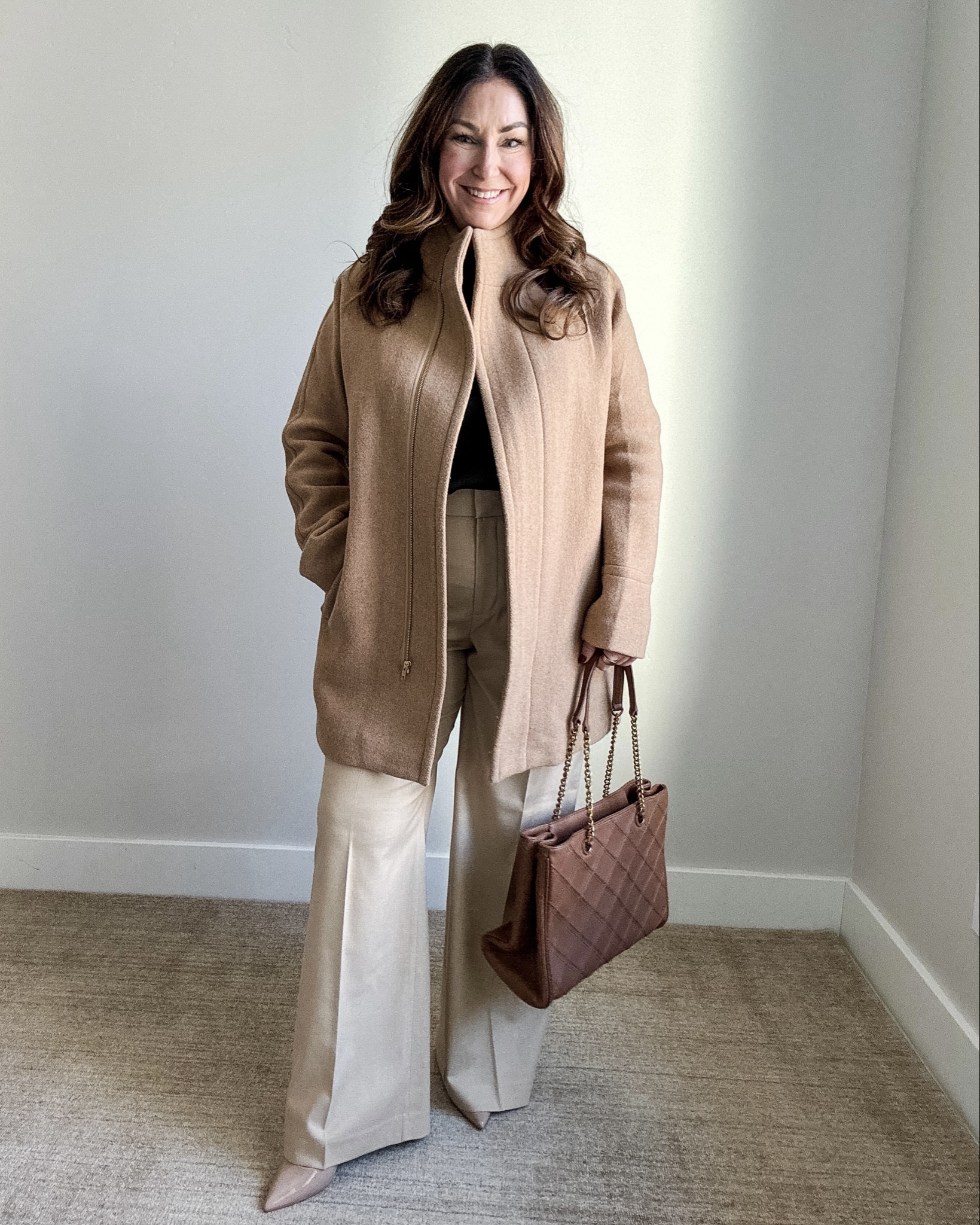 J Crew Jacket Workwear Outfit | Coat tts, 12 // Blouse tts, L // Pants, 12R run long
#winteroutfit #winterworkwear #midsizeworkwear 

 

#LTKOver40 #LTKMidsize #LTKWorkwear