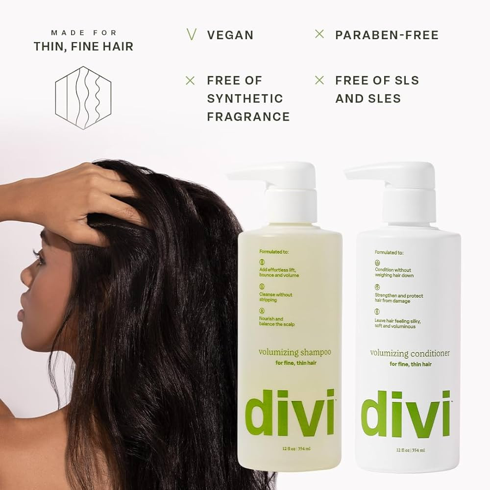 Divi Shampoo and Conditioner Set for Women and Men - Hair Care Duo for All Hair Types, Adds Volum... | Amazon (US)