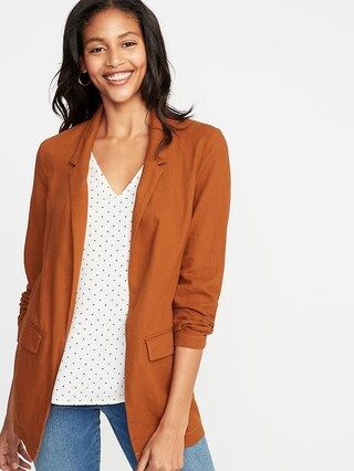 Linen-Blend Blazer for Women | Old Navy US