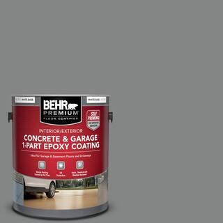 BEHR PREMIUM 1 gal. #PFC-63 Slate Gray Self-Priming 1-Part Epoxy Satin Interior/Exterior Concrete... | The Home Depot