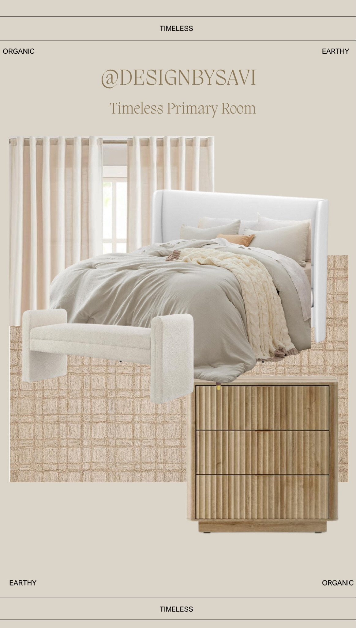 A gorgeous organic timeless primary suite 🤎 

Timeless
Amazon 
Amazon home 
Organic bedroom
Linen curtains
Curtains
Bench 
Dresser 
Amazon area rug 
Rug 
Bedding 
Bed frame Queen 

#LTKhome #LTKstyletip
