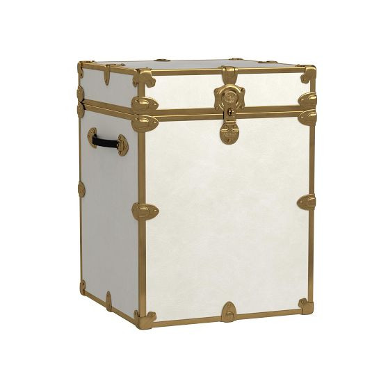 Faux Leather Cube Dorm Trunk (18") | Pottery Barn Teen