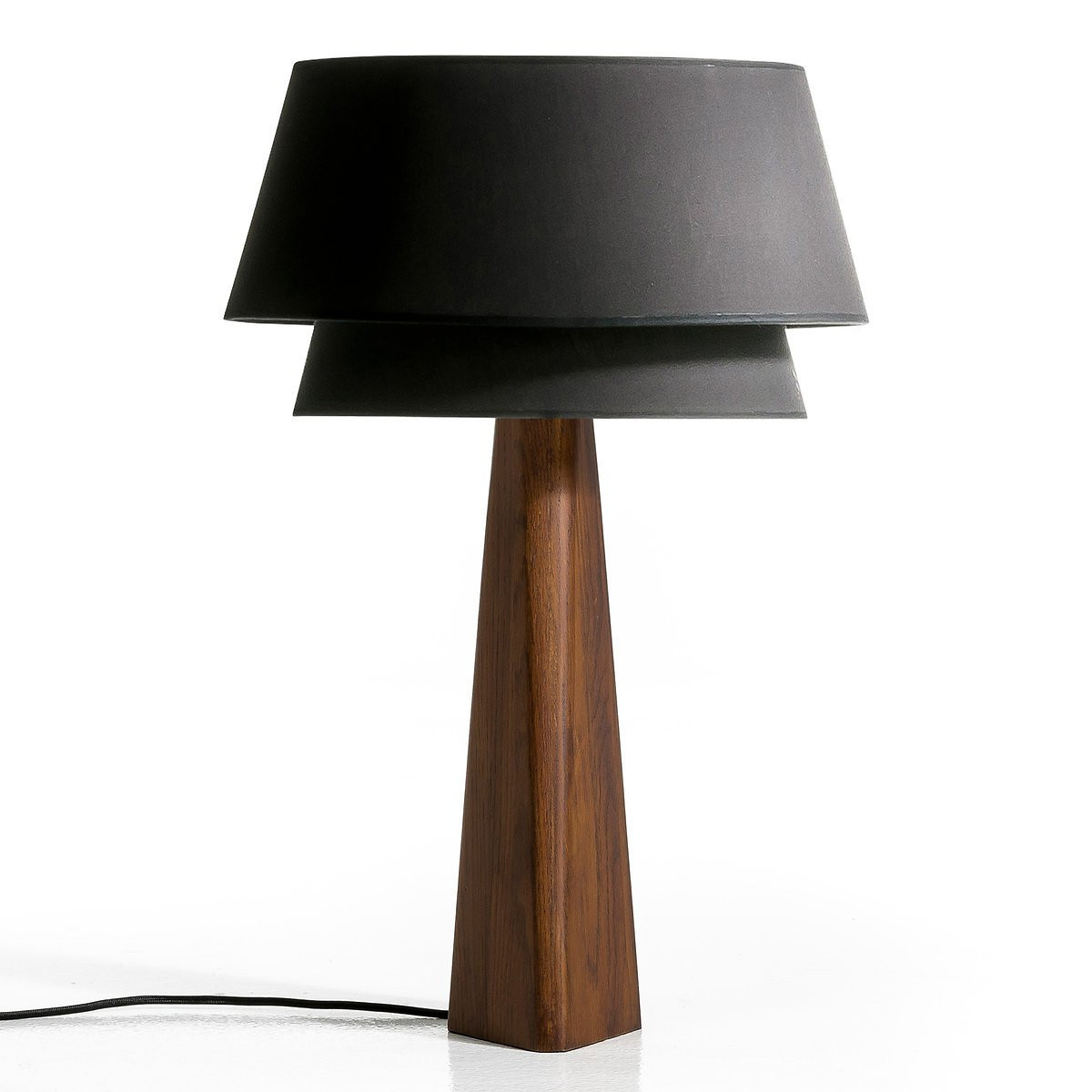 Nestwood Walnut-Stained Solid Oak Lamp Base | La Redoute (UK)