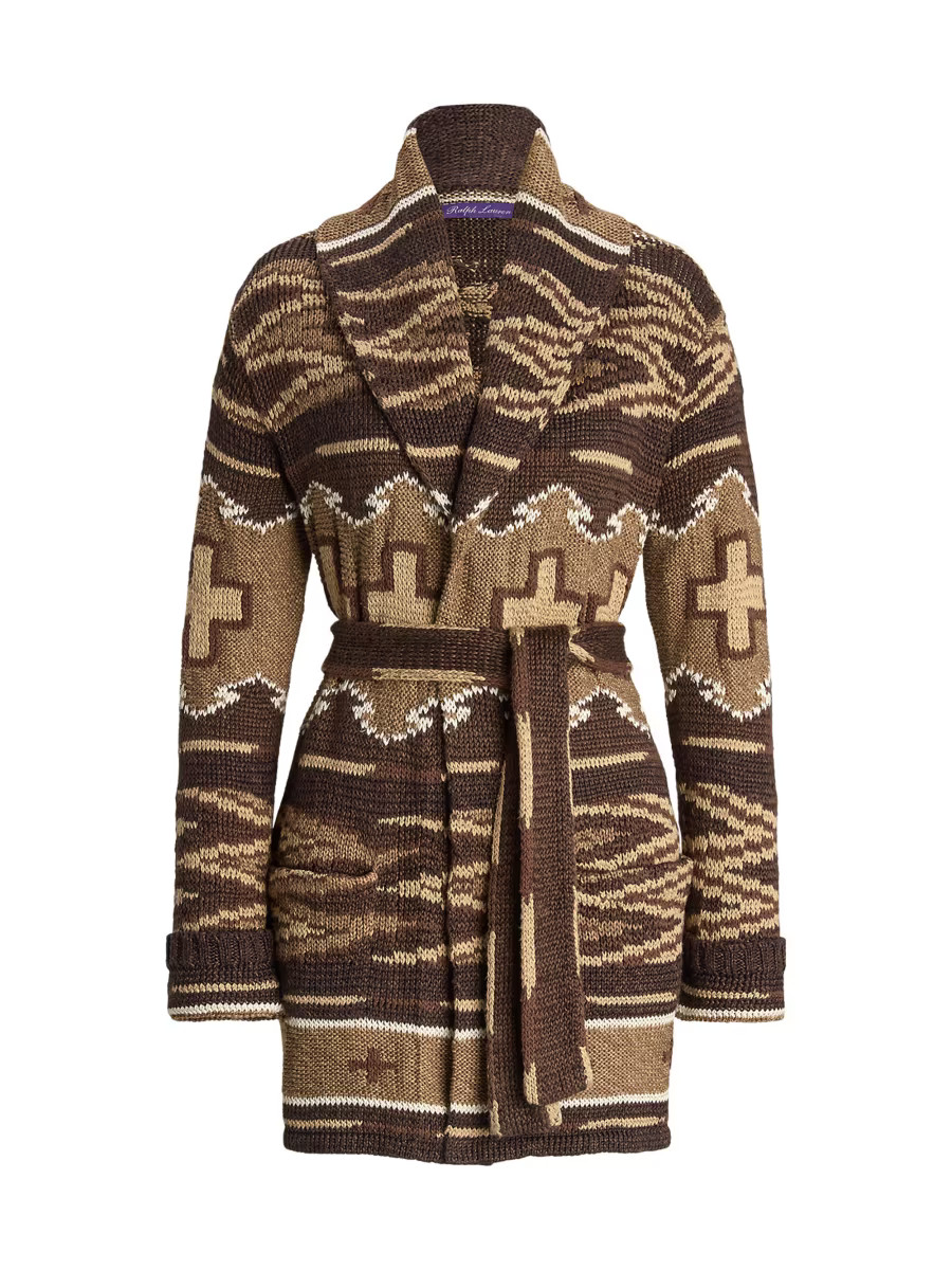 Ralph Lauren Collection Silk-Linen Shawl Collar Cardigan | Saks Fifth Avenue | Saks Fifth Avenue