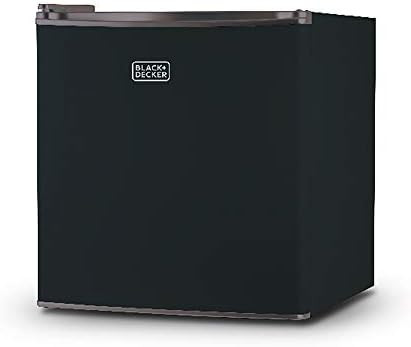 BLACK+DECKER BCRK17B Compact Refrigerator Energy Star Single Door Mini Fridge with Freezer, 1.7 C... | Amazon (US)