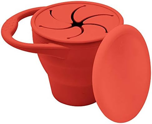 BraveJusticeKidsCo | Snack Attack Snack Cup | Collapsible Silicone Snack Container | Toddler and ... | Amazon (US)