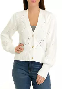 Women's Long Blouson Sleeve Solid Cardigan | Belk
