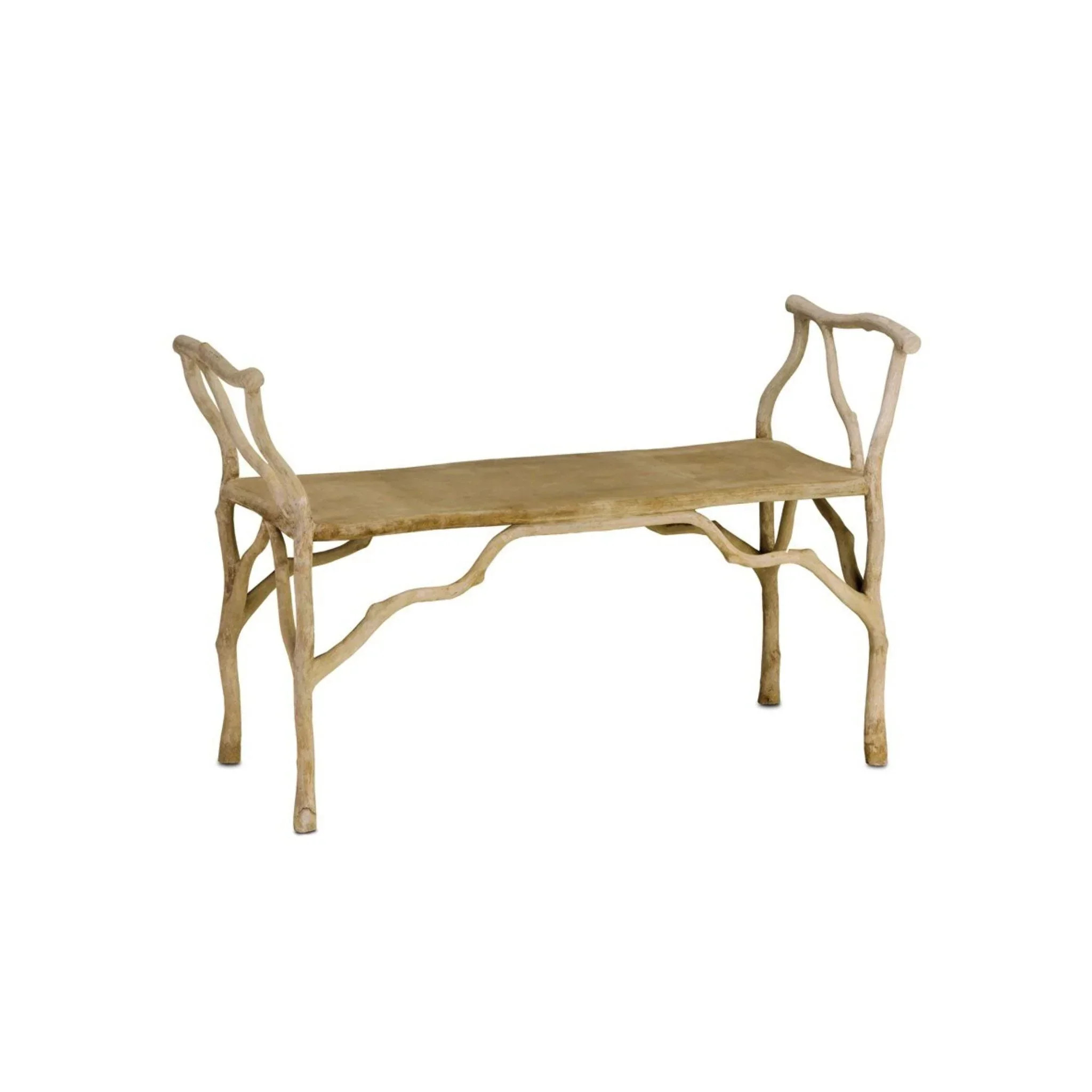 French Backless Concrete Bench | The Well Appointed House, LLC