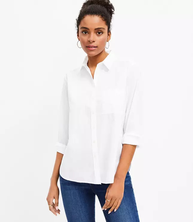 Everyday Pocket Shirt | LOFT