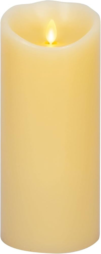 Luminara Realistic Artifical Flame Classic Pillar LED Candle - Moving Flame LED Battery Operated ... | Amazon (US)