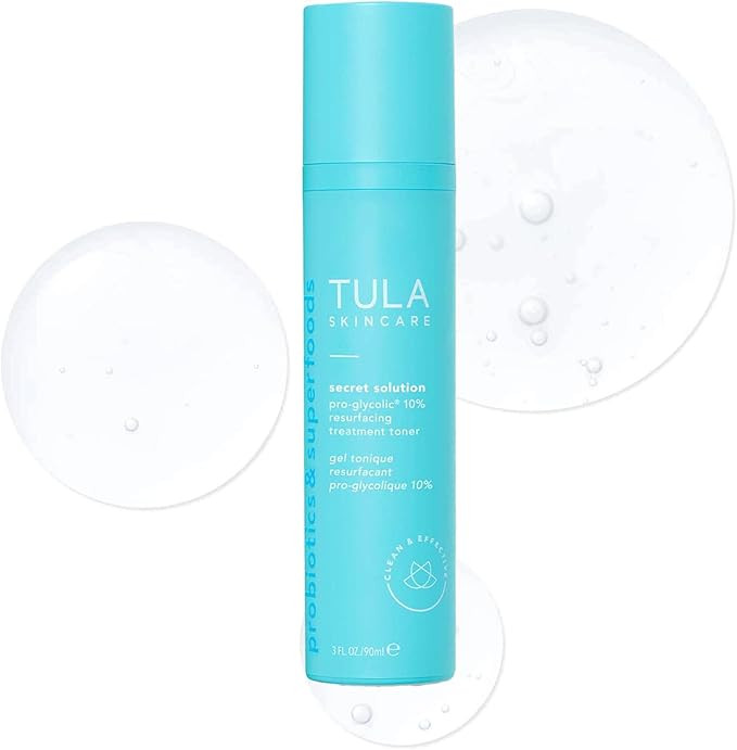 TULA Skin Care Secret Solution Pro-Glycolic 10% pH Resurfacing Toner - Face Toner to Gently Exfol... | Amazon (US)