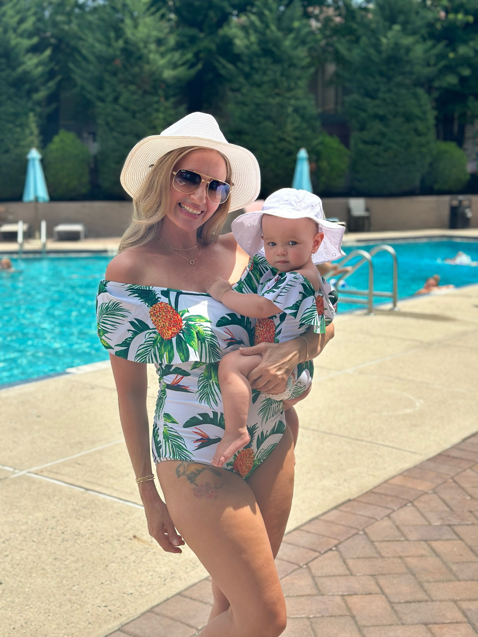 Twinning with my best girl in our matching ‘Mommy & Me’ swimwear ❤️ (dad has matching one too 😆) 

#LTKxNSale #LTKkids #LTKswim