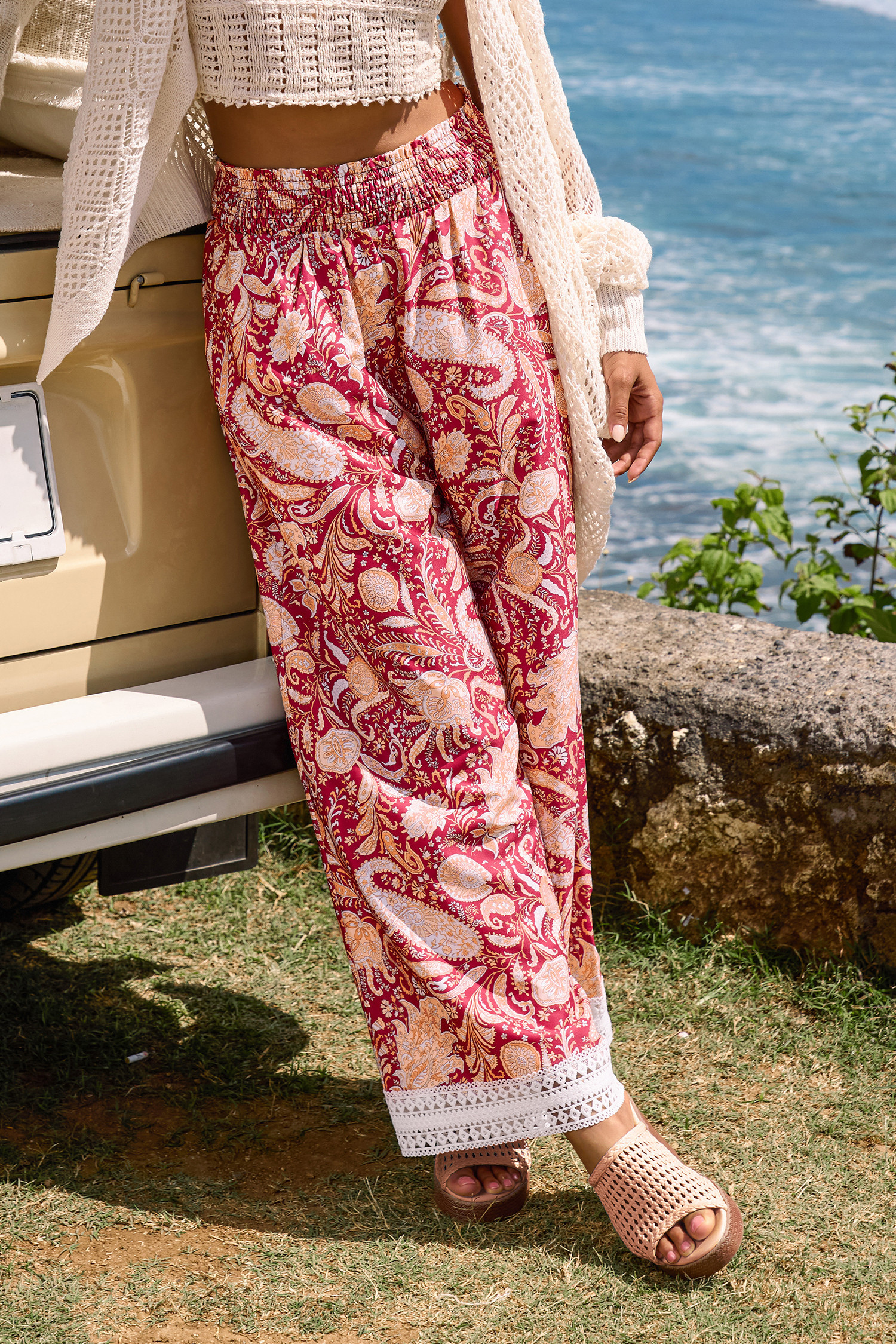 Wildflower Ways Paisley Pants - S | Cupshe US