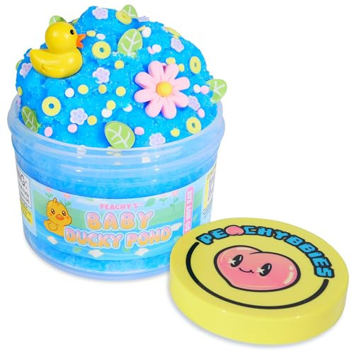 Peachybbies Slime Baby Ducky Pond Cloud Slime, Made in USA, 100% Authentic Peachybbies, 7 oz., Scented, Easter Basket Stuffers, ASMR, Fidget Toys | Amazon (US)