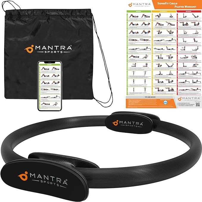 MANTRA SPORTS Pilates Ring Circle, Magic Circle Pilates Ring, Inner Thigh Exercise Equipment, Fit... | Amazon (US)