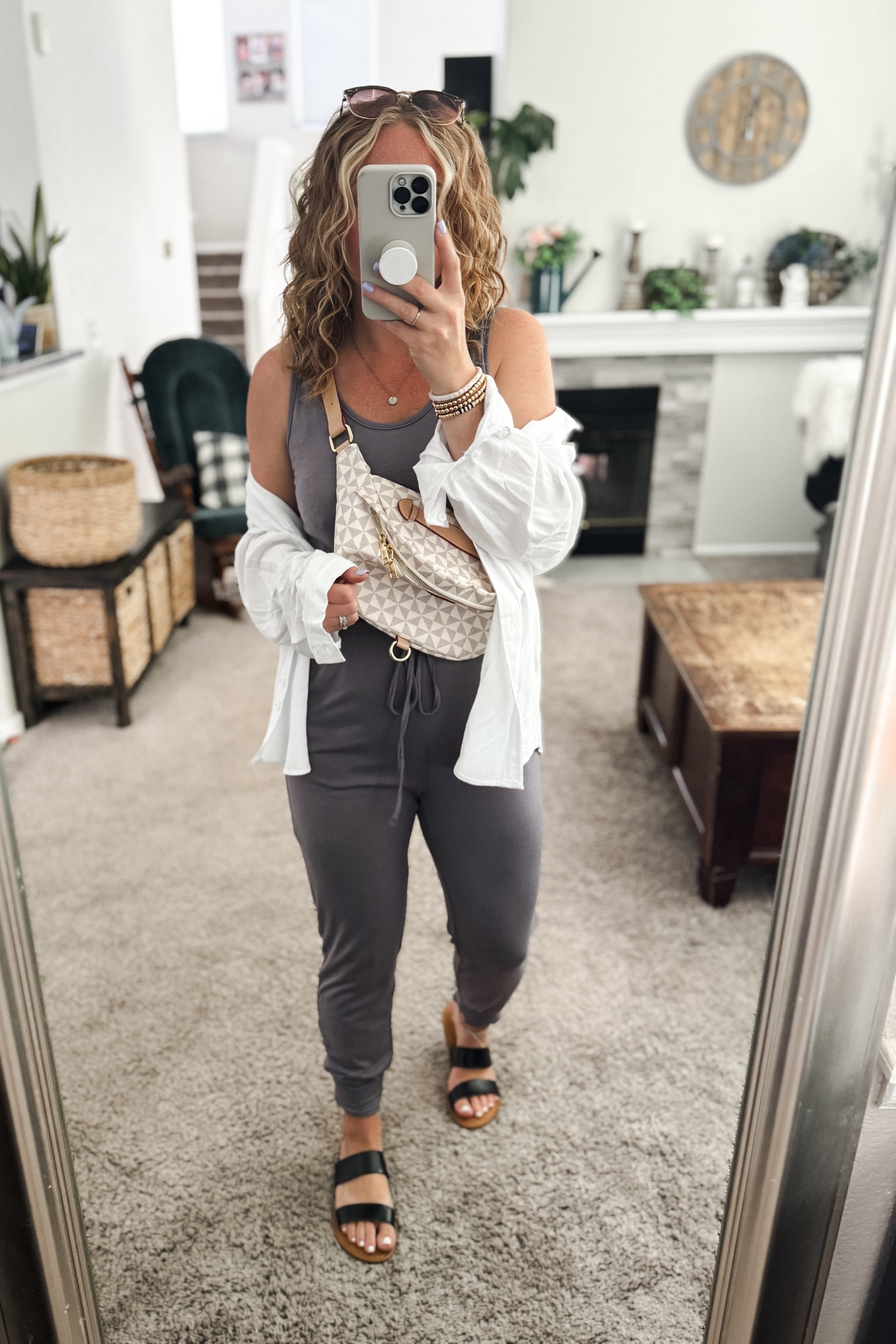Favorite jumpsuit from amazon, wearing a small, with a linen button down shirt, sling bag, and black sandals, went up a half size. 


// Summer outfits 2024,  petite Amazon fashion, casual mom outfit ideas, summer outfit amazon, , Amazon outfit ideas, casual outfit ideas,  outfit inspo, casual fashion, amazon summer fashion, amazon casual outfit, cute casual outfit, outfit inspo, outfits amazon, outfit ideas, amazon shoes, Amazon bag, purse, size 4-6, casual summer outfits, casual outfit ideas everyday, summer tops, summer fashion, summer bag #summeroutfits  


#LTKItBag #LTKFindsUnder50 #LTKStyleTip