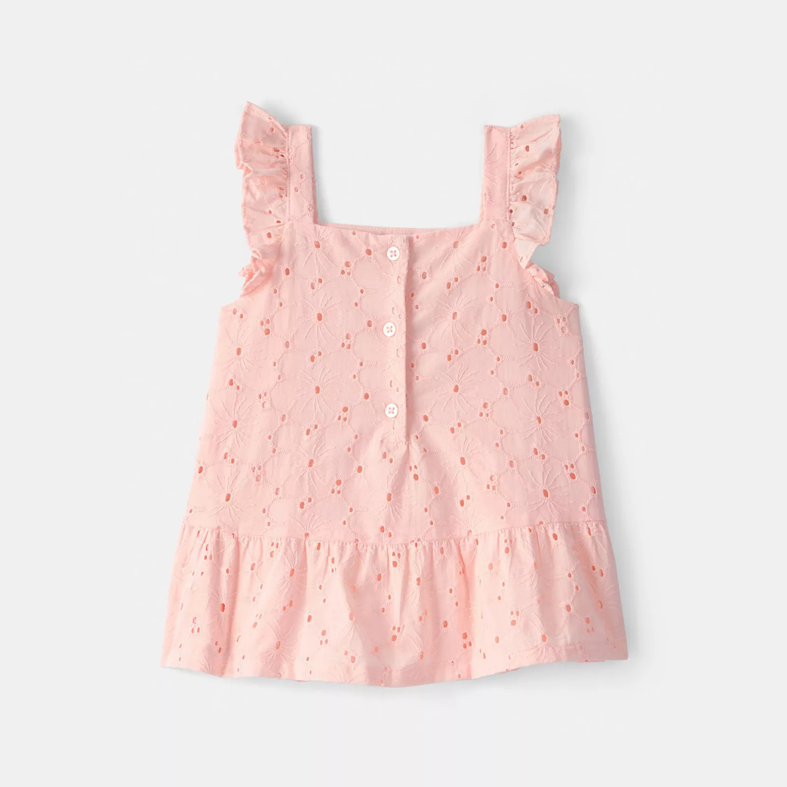 Toddler Girl Carter's Eyelet Ruffle Top, Toddler Girl's, Size: 5T, Pink | Kohl's