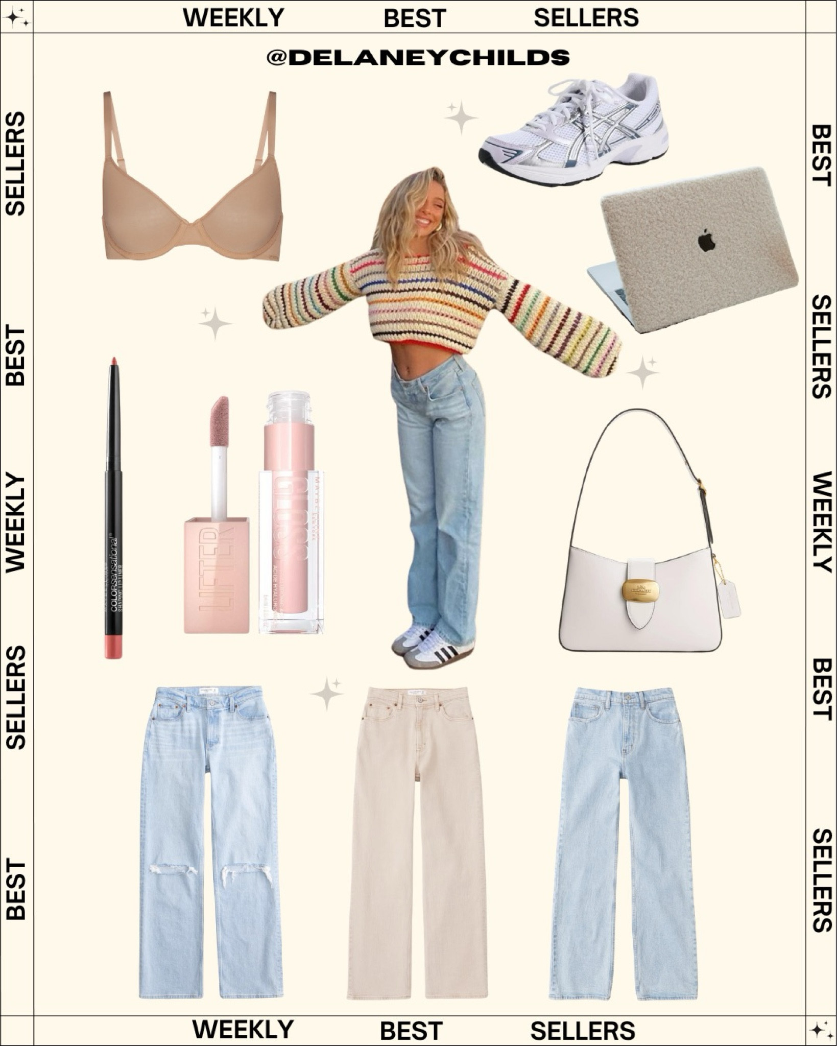 weekly best 🫶🏼 just for you ✨😘

my exact rainbow sweater sold out on Etsy, so I linked similar 🥰🌈 

#LTKbeauty #LTKitbag #LTKfindsunder100