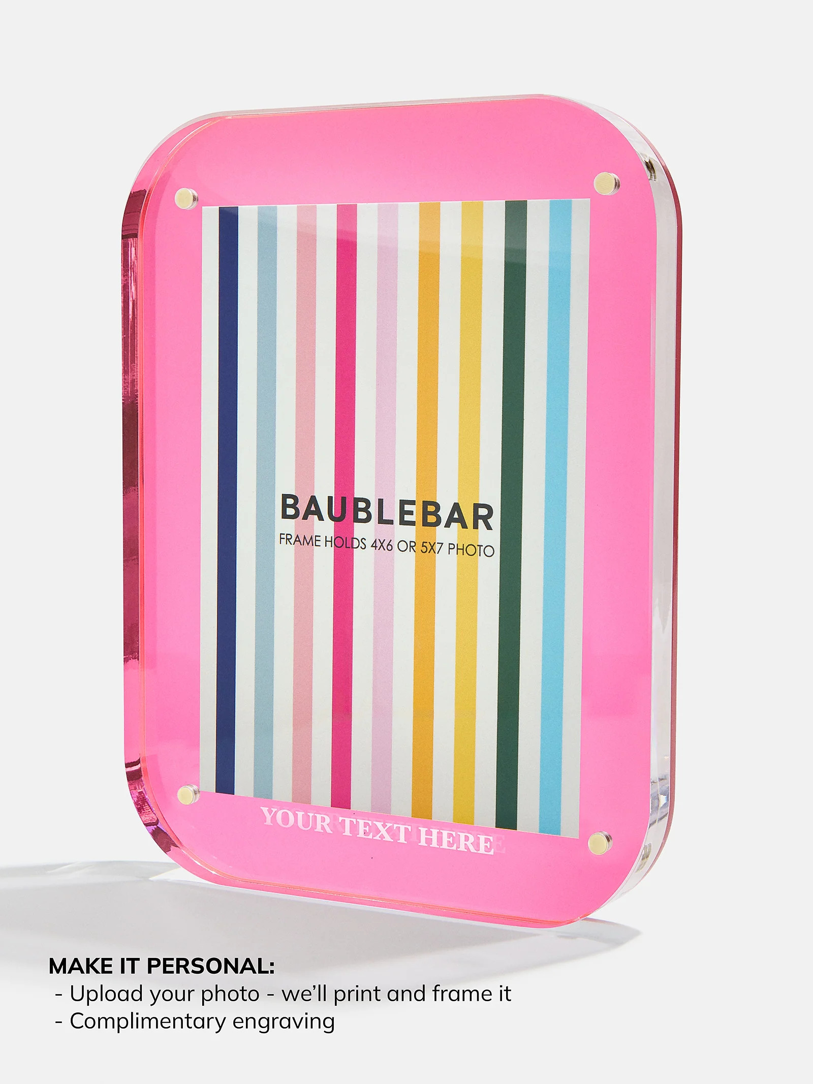 Picture Perfect Vertical Acrylic Frame - Rectangle Shape | BaubleBar (US)