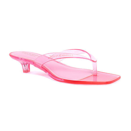 Juicy Couture Womens Jelly Candy Heeled Sandals, 6 Medium, Pink | JCPenney