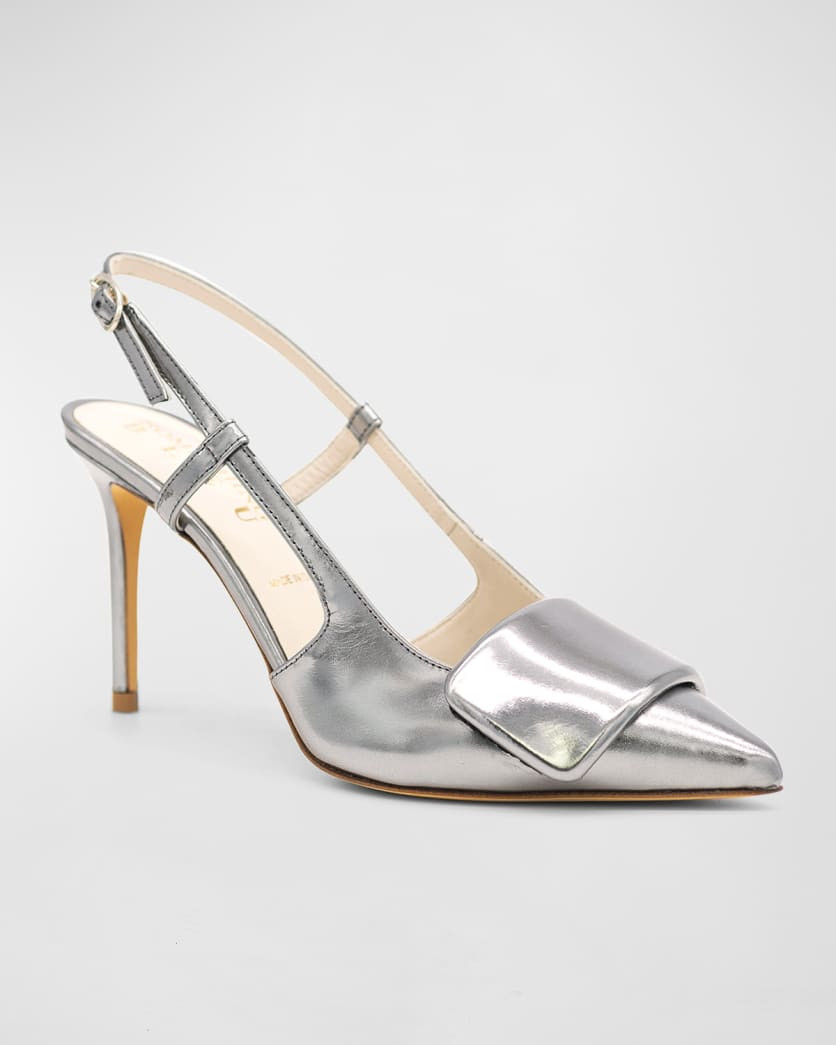 Halen Metallic Slingback Pumps | Neiman Marcus