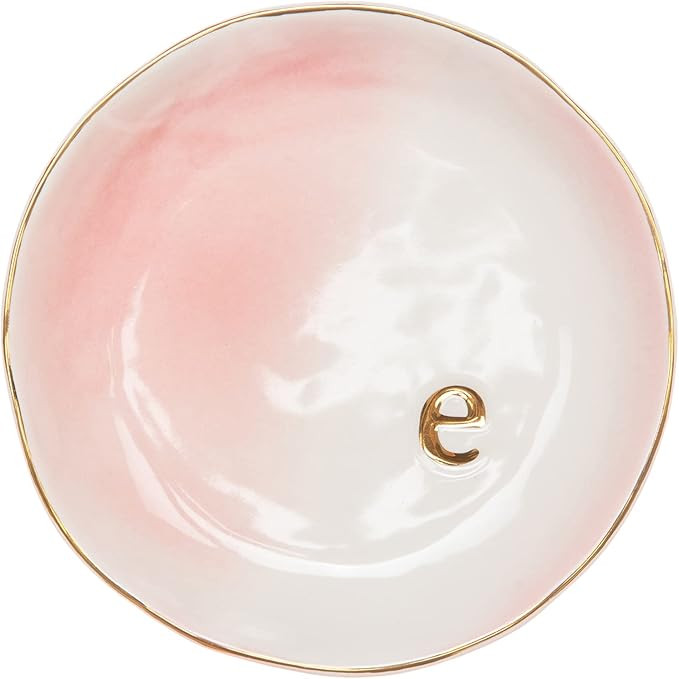 COLLECTIVE HOME - Ceramic Jewelry Tray, Decorative Trinket Dish for Rings Earrings Necklaces Brac... | Amazon (US)