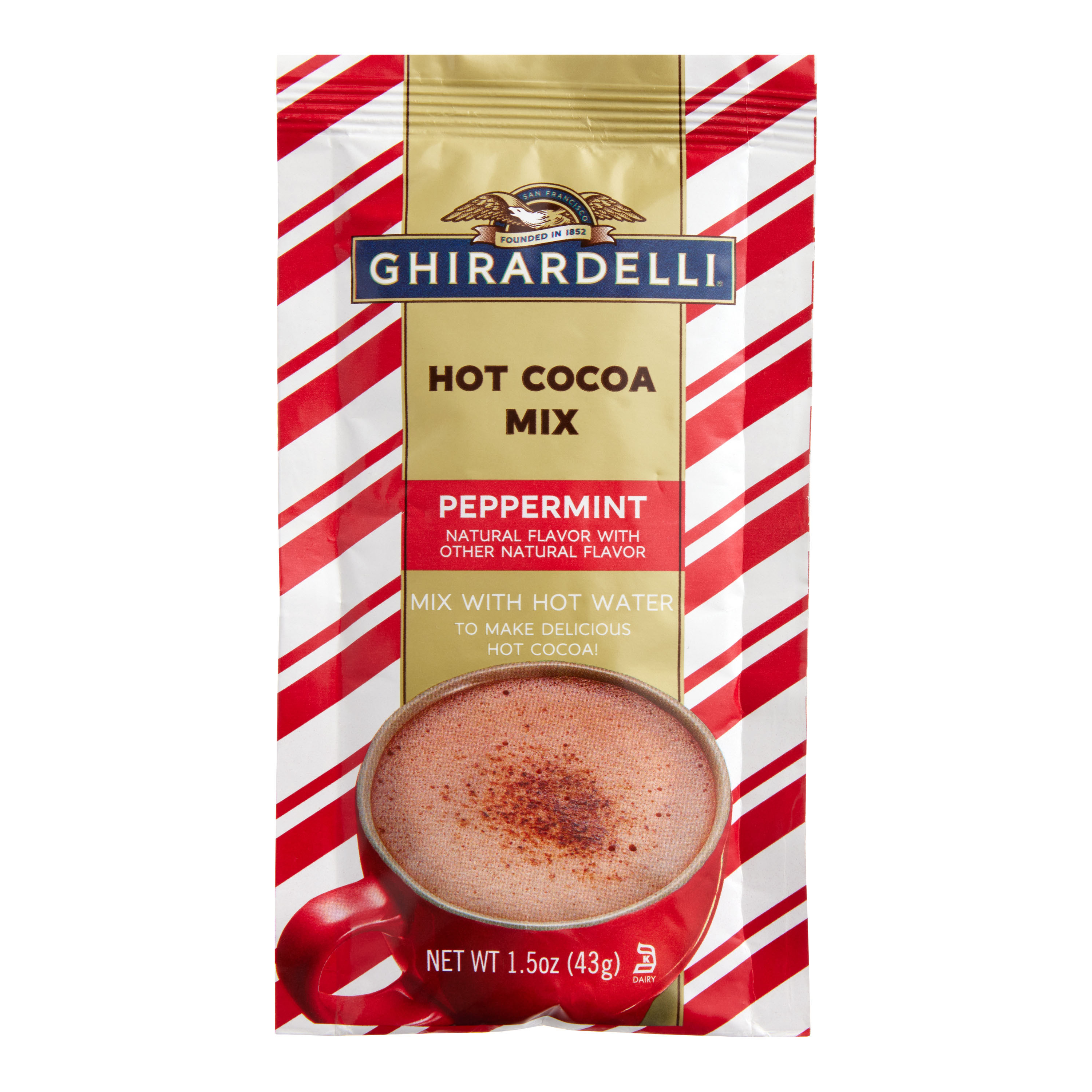 Ghirardelli Peppermint Hot Cocoa Mix Packet Set of 3 | World Market