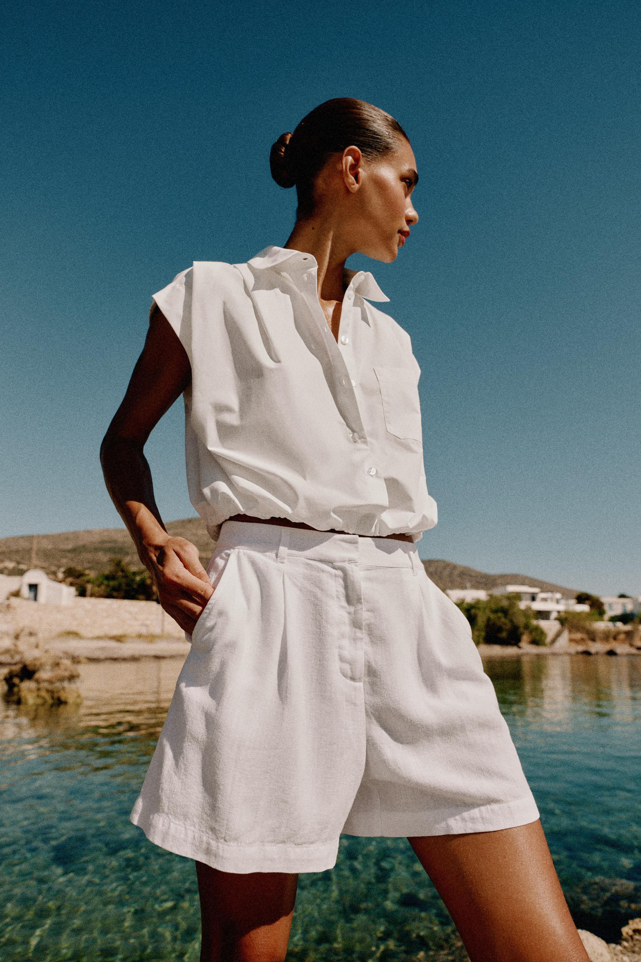 BALLOON CROPPED SHIRT | Zara US