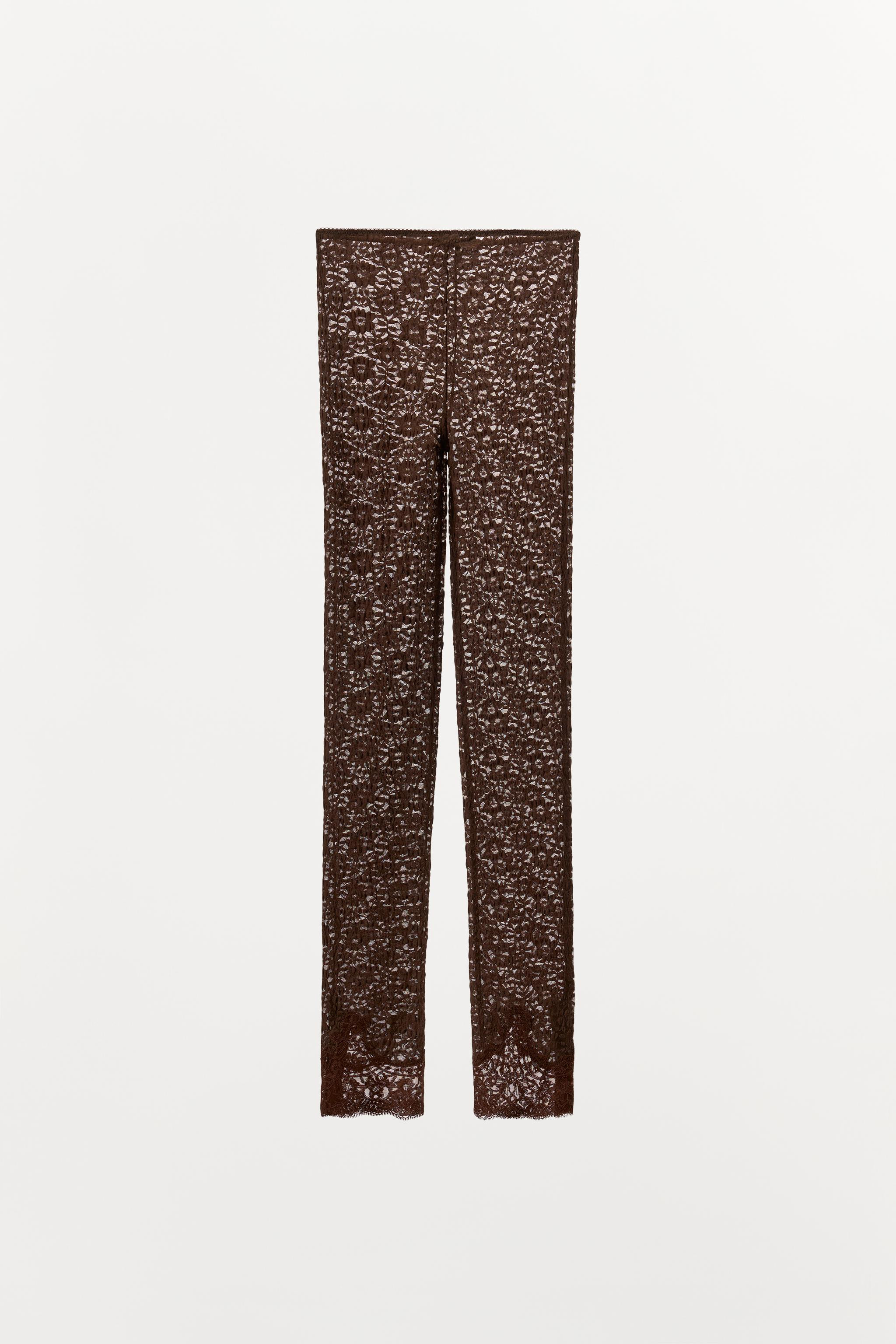 LACE LEGGING PANTS | Zara US