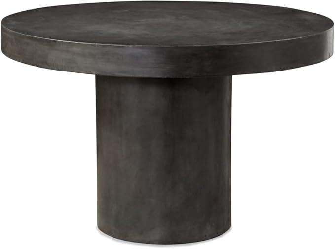 Bassett Mirror 8180-700B-T Manao Dining Table Black Concrete | Amazon (US)