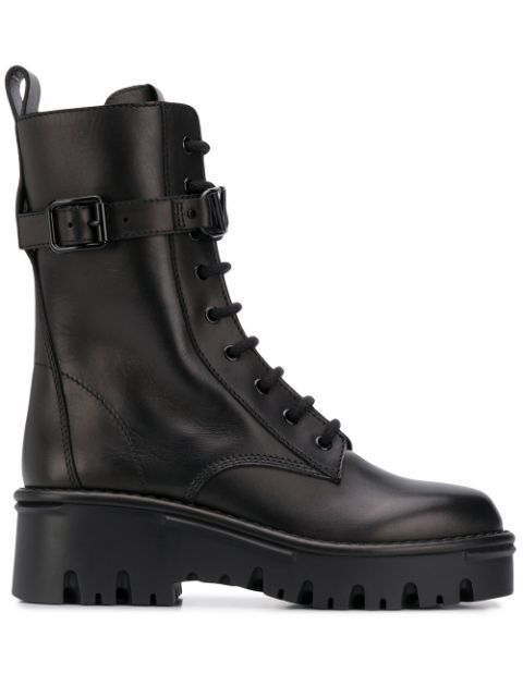 lace-up military boots | Farfetch (US)