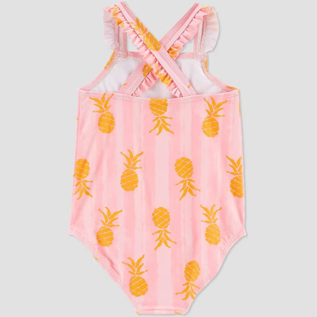 Toddler Girls' Pineapple Print One Piece Swimsuit - Just One You® made by carter's Light Pink | Target