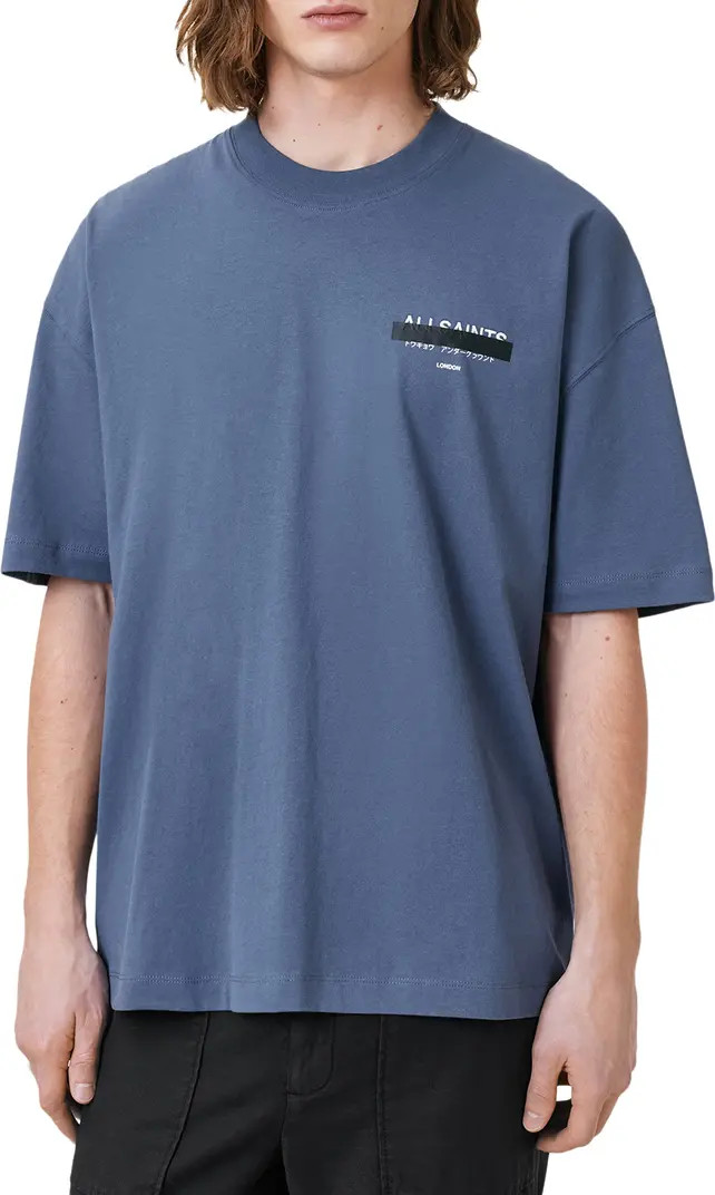 Redact Mock Neck Graphic T-Shirt | Nordstrom