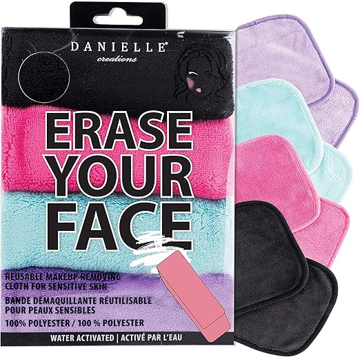 Erase Your Face by Danielle, Reusable Makeup Removing Cloths - 4 Pack | Amazon (CA)