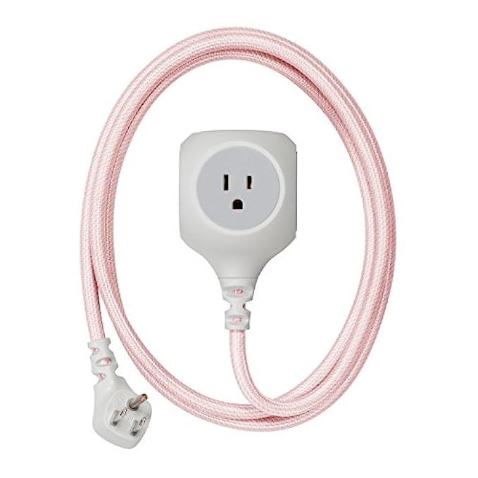 360 Electrical 360506 Habitat Braided Extension Cord w/ 3.4A Dual USB, 6 ft, Modern-Rose Gold | Amazon (US)