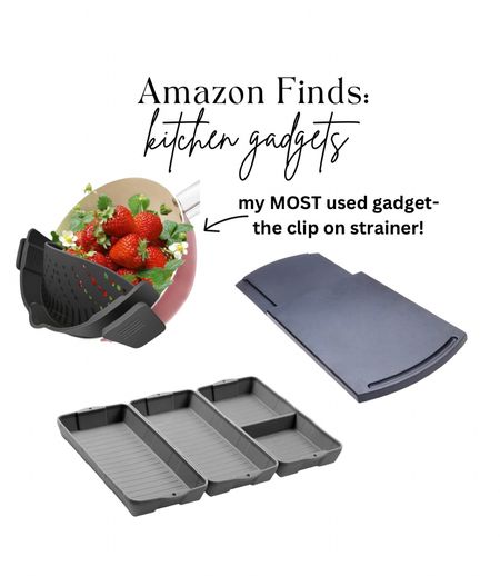 Amazon finds, kitchen gadgets, clip on strainer