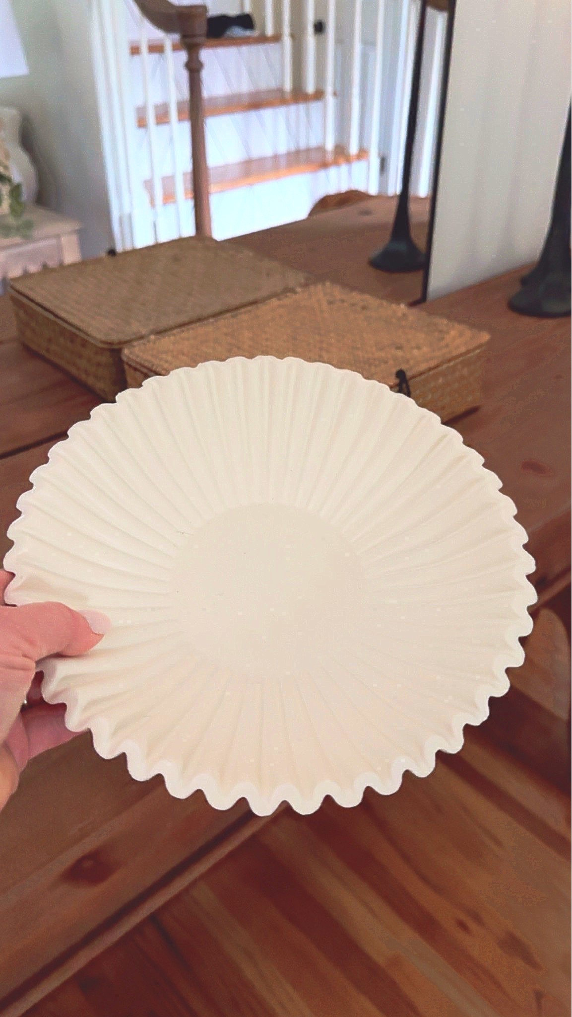 Ruffle edge decorative bowl 
Use as a catch all for keys, remotes, add a candle - perfect on coffee table, entry table, nightstand, island and more

#LTKSeasonal #LTKHome #LTKdayinmylife