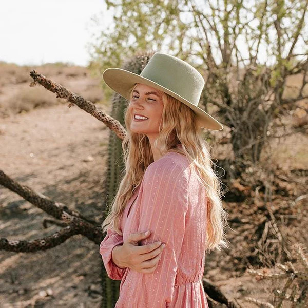 The Dae Triangle Crown Hat - Green | Gigi Pip