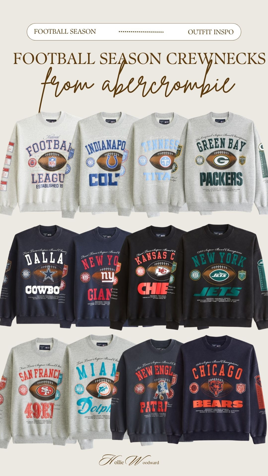 the cutest game day crewnecks from amazon 🏈 

 