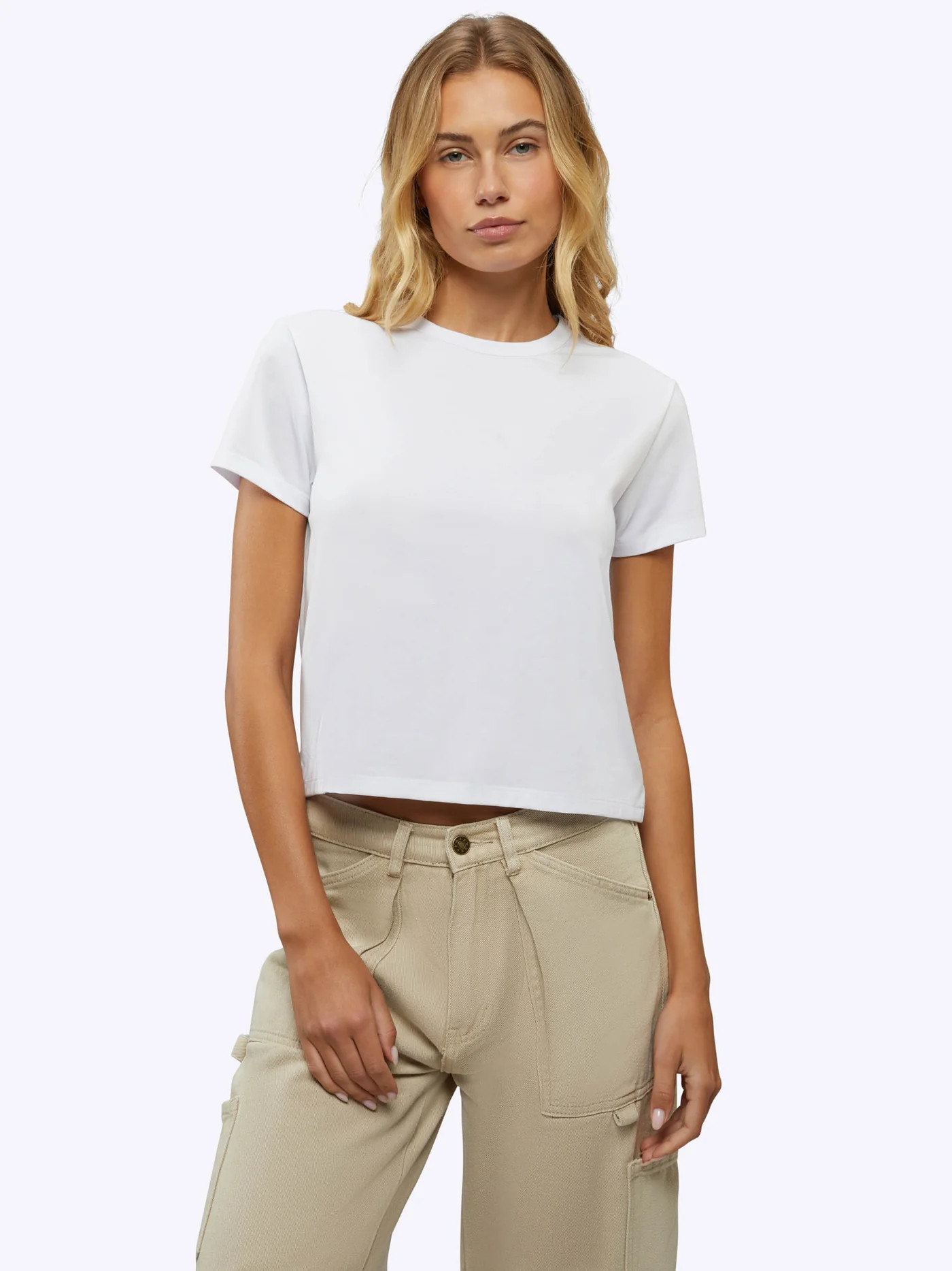 Women’s Wrinkle-Free Plain White T-Shirt | Cuts Clothing | Cuts Clothing Inc.