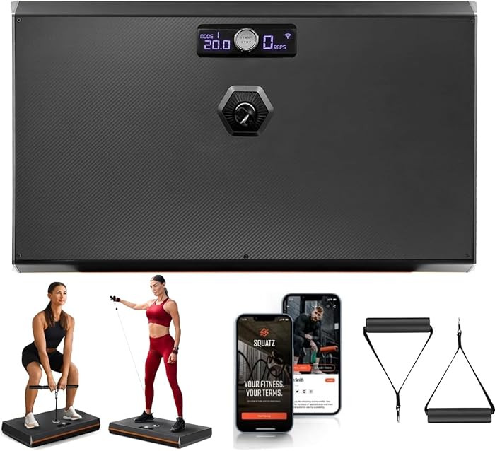 SQUATZ Pluto Home Smart Gym, 100 lbs Adjustable Resistance, All-in-One Digital Fitness Machine wi... | Amazon (US)
