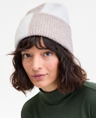 Brushed Rib Colorblocked Beanie, Macy's Exclusive | Macy's