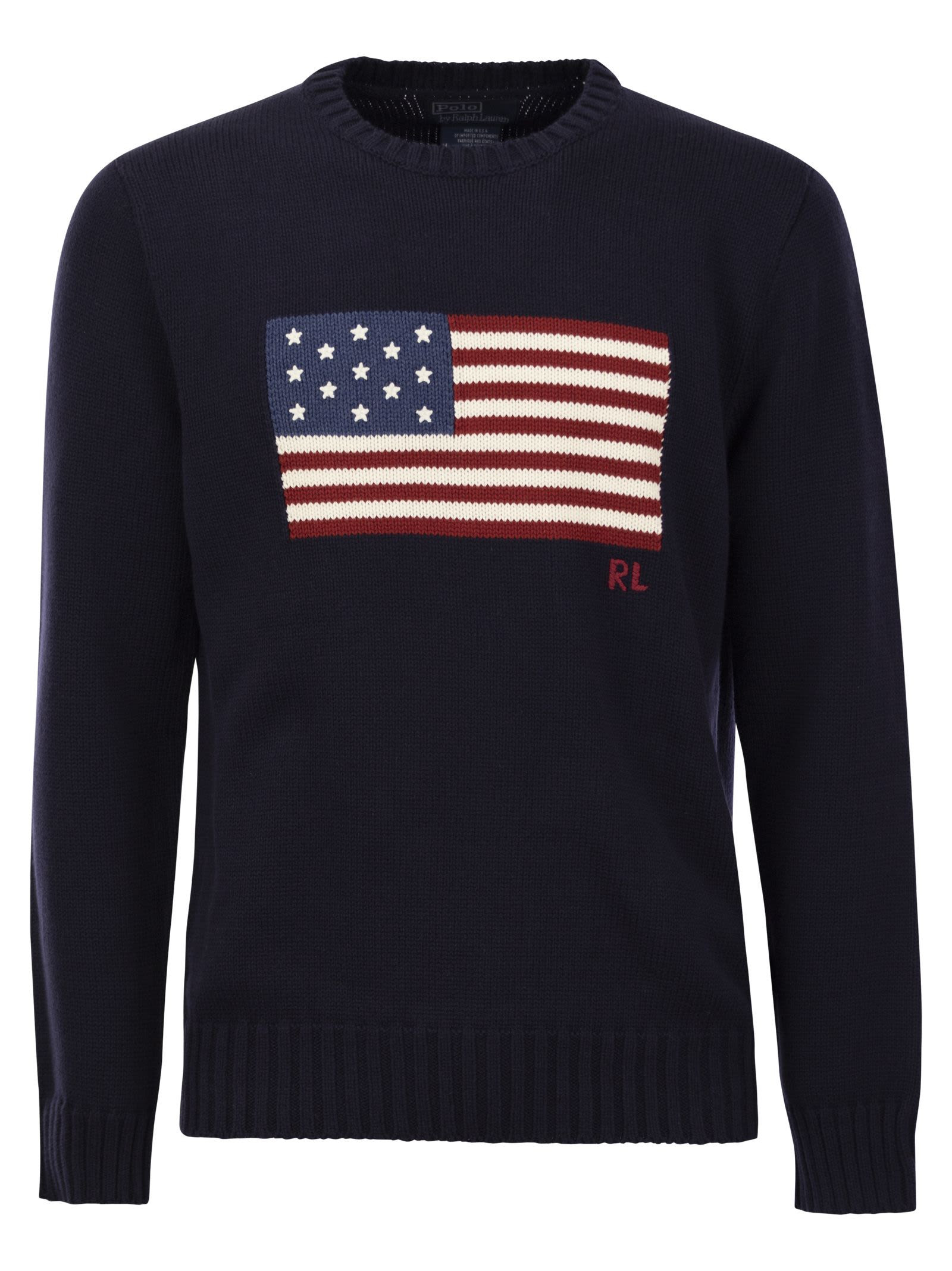 Polo Ralph Lauren Flag Cotton Sweater | Italist.com US