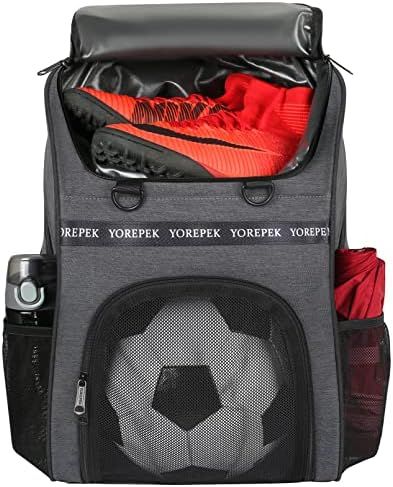 Soccer Bag, Soccer Backpack with Ball Compartment for Youth Boys and Girls Fit Basketball Volleyball | Amazon (US)