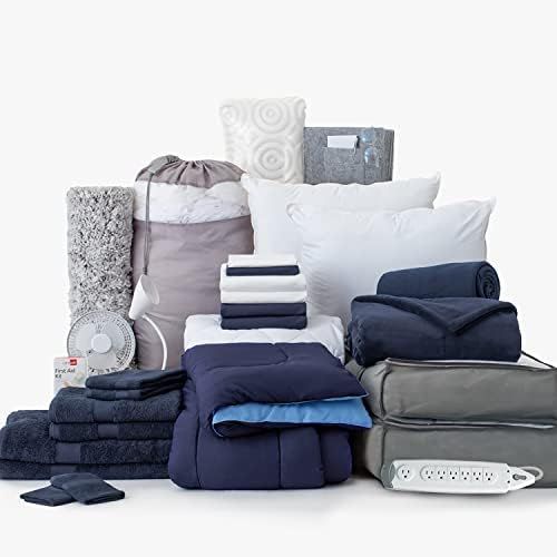 Amazon.com: OCM College Dorm Room 30-Piece Dean's List Bundle | Premium Twin XL Bedding with Topp... | Amazon (US)