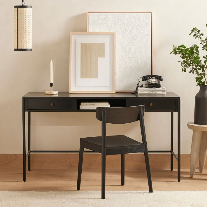 Bronzed Iron Desk (58") | West Elm (US)